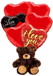 Oso y globos te amo