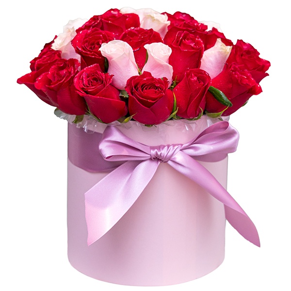 rosas-en-caja-redonda-rosa