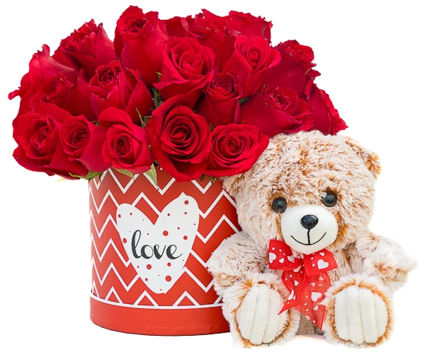rosas-rojas-en-caja-amor-con-osito-de-peluche